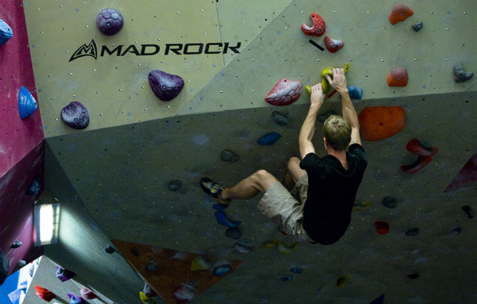 Bouldering at Klättercentret